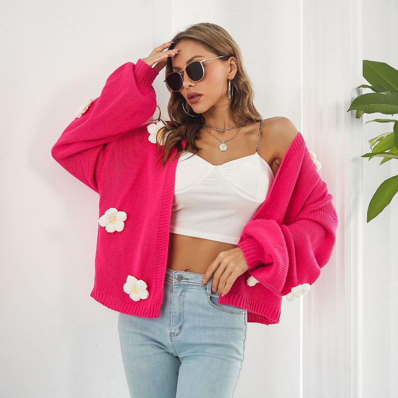 Dámská móda Ležérní podzimní zimní kardigany s dlouhým rukávem