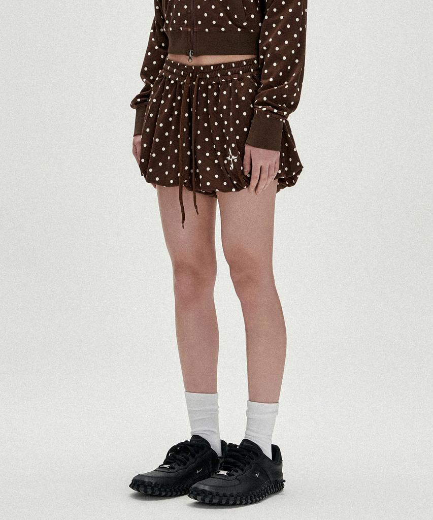 NOT4NERD W Polka Dot Balloon Shorts - Brown