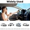 Car Visor Mirror, Universal Clip-On Automotive Sun Visor Vanity Mirror For SUVs And Various Vehicles, Car Accessories Interior For Women, Black