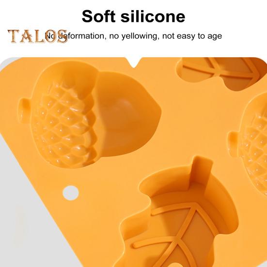 Thanksgiving Silicone Cake Mold for Pumpkin Fall Leaf Shapes Reusable Flexible Chocolate Mold Heat Resistant Baking Tool for Fall Harvest Theme Party