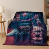Coperta in Flanella con Disegno Animato M-Messi Capra Stella del Calcio, Coperta Morbida e Accogliente per Casa Camera da Letto Letto Divano Coperta da Picnic