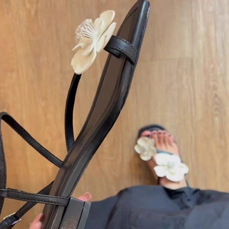 Fashion Women New Trend Flower Luxury Designer High Heels Sandals Women Fashion Female Summer Slingback Sandals Women Party Dress Shoes