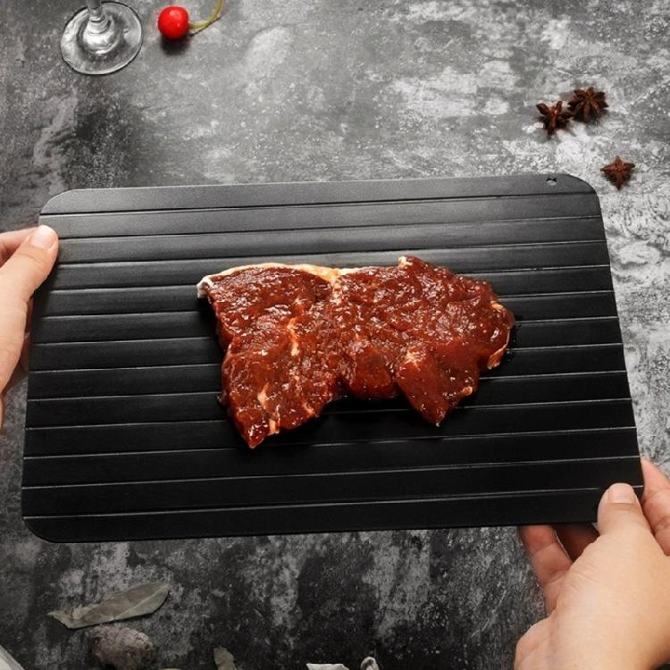 Nonstick Aluminum Defrosting Tray Quick Thawing Plate Rapid Defrost Tray for Fast Thawing of Frosty Meat and Vegetables