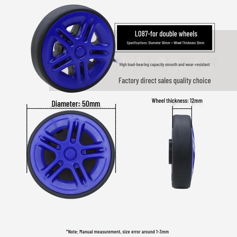 Universal Wheel Replacement for Luggage Suitcase: Leather Caster Rubber Roller Rim Repair Accessories
