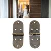 10pcs Round Edges Folding Hinges Iron 180 Degree Hinge Furniture Accessories Flip Top Hinge  Door