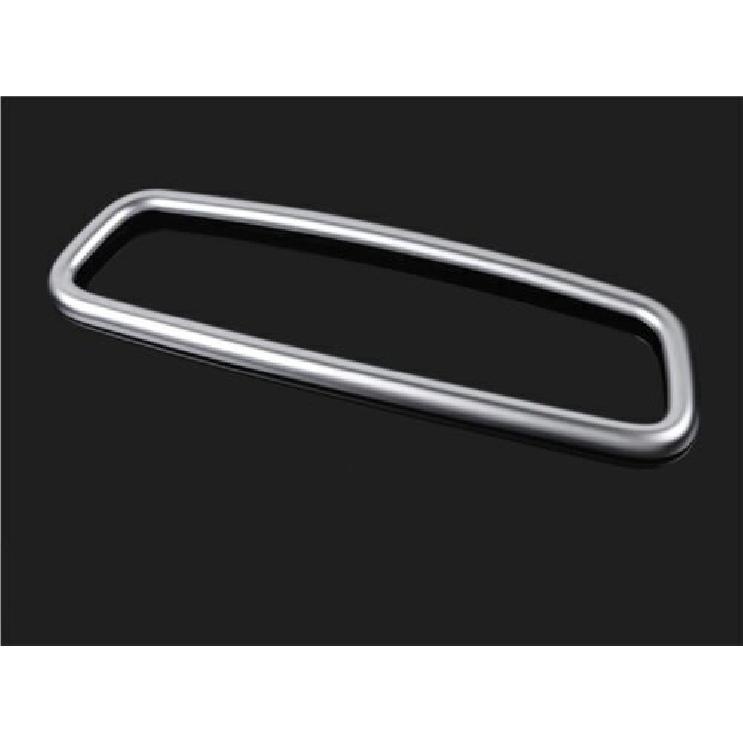 For Jaguar XJL 2010-2019 Matte Silver Interior Rearview Mirror Frame Trim 1PCS