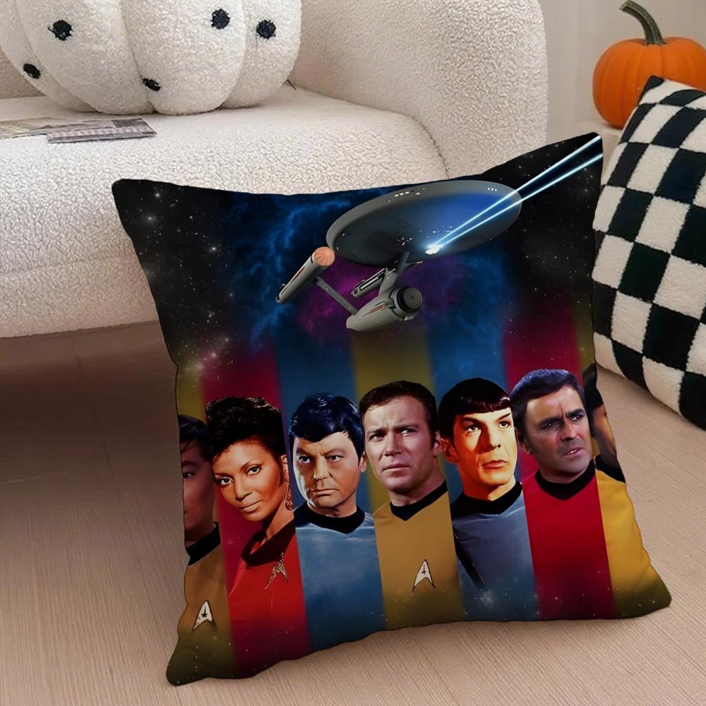 Science Fiction Movie S-Star Trek Cushion Cover Linen Pillow Case Soft Breathable Protective Couch Room Decoration