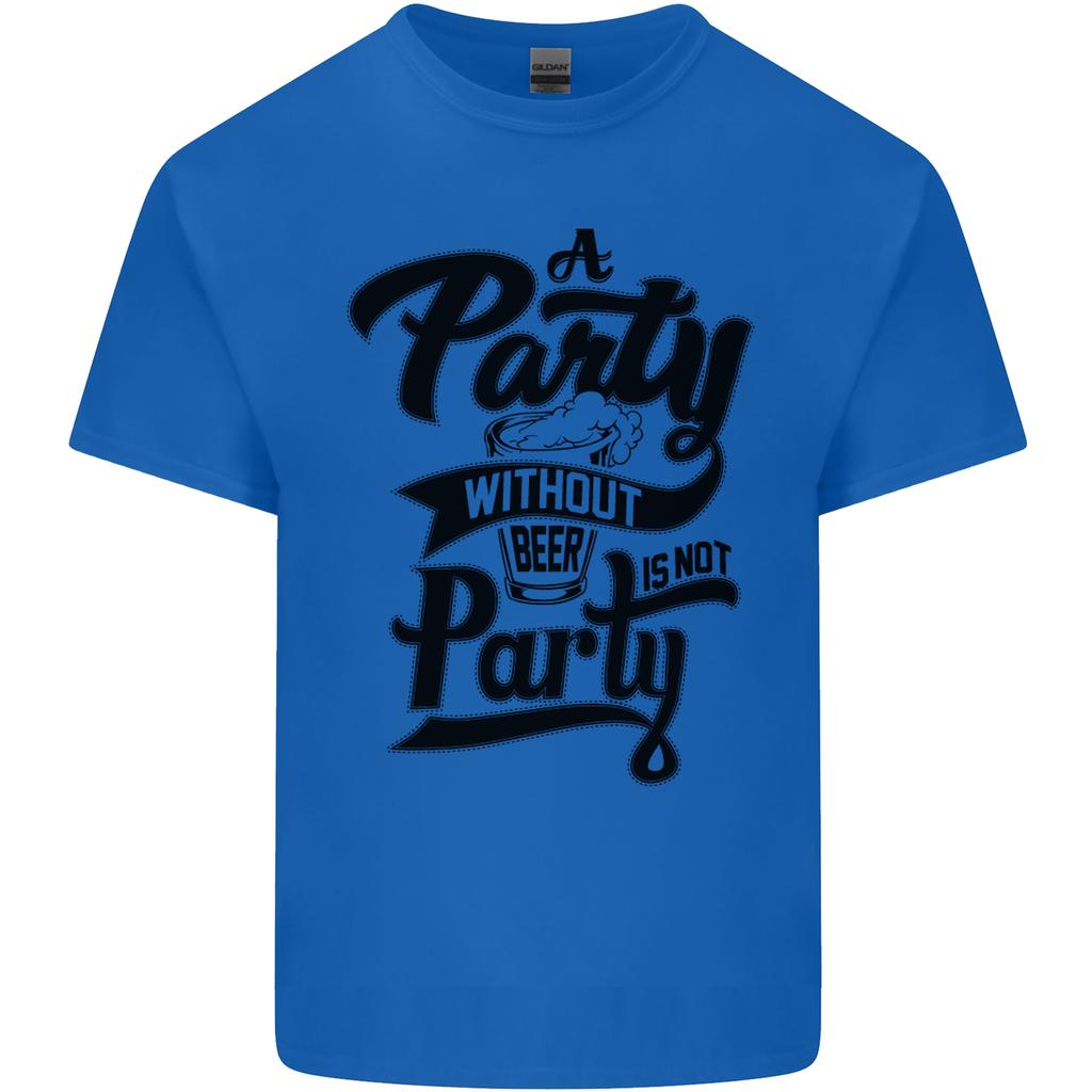 A Party Without Beer Alcohol Funny Beer Gin Unisexs Light Cotton TShirt