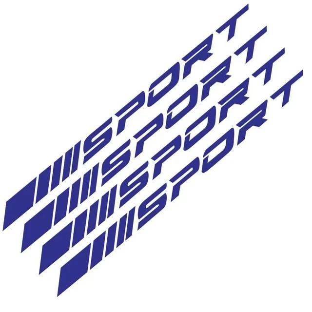 Fashion 4pc Car Stickers Wheel Wheels Sports Racing DIY Stripe Decoration Stickers Badge Car Styling Car SUV