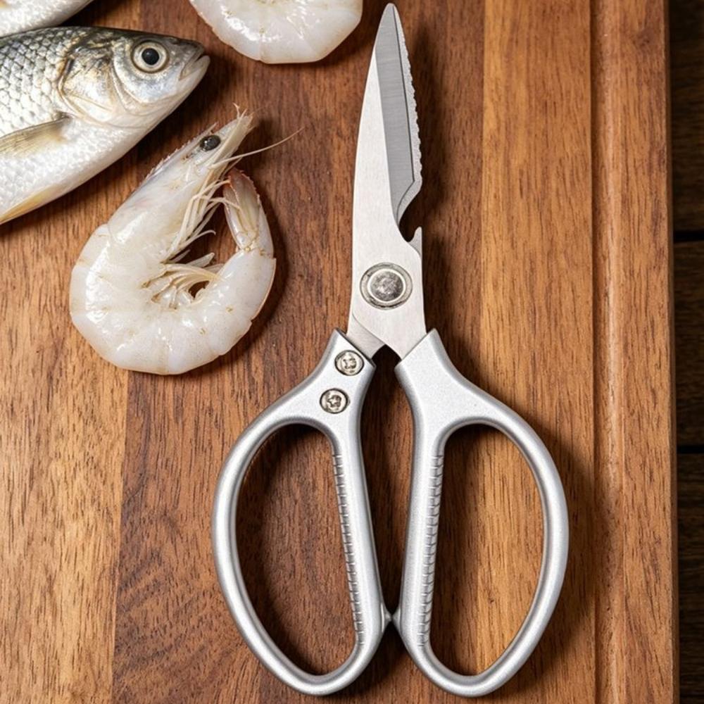 1pc Stainless Steel Chicken Bone Scissors Kitchen Clippers Seafood Poultry Shears Tool