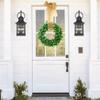 24TE Spring Wreath for Front Door, Window, Wedding Party, Indoor and Outdoor Decorations, Artificial White Wreath