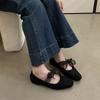 Fashion Female Round Toe Footwear Butterfly-Knot Ladies Flats With Shoes Fashion Shallow Women Mary Janes Flats Slip On Shoes lady