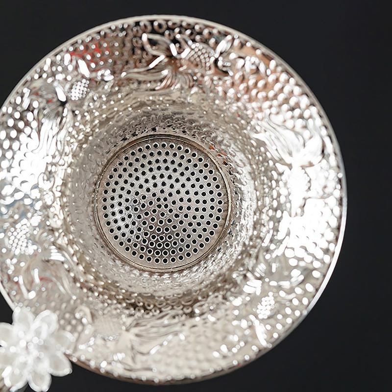 Metal Örgü çay süzgeci Paslanmaz Çelik Filtre Elek Teaware Dantel Çay Drenaj Faydalı Çay Demlikler Mutfak Aksesuarları