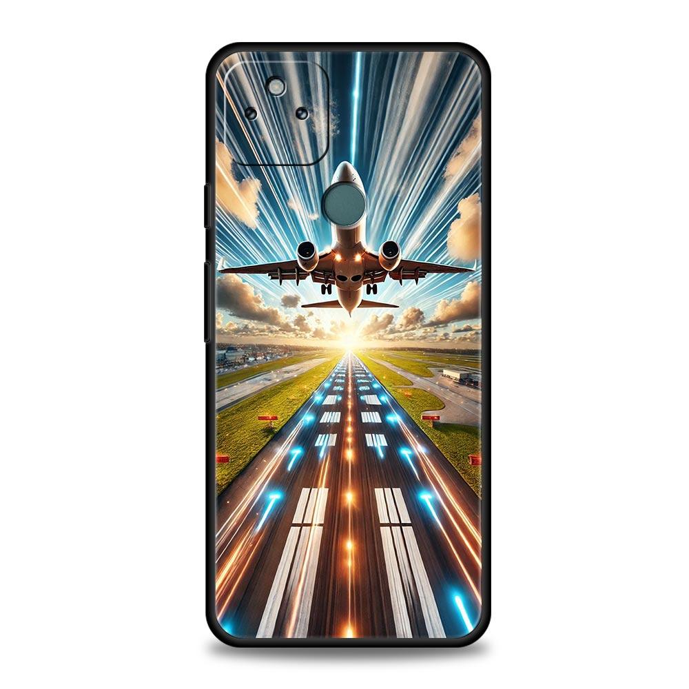 

Travel-Nspired Airplane Route Phone Case Cover for Google Pixel 10 9 8 7 6 9A 8A 7A 6A Pro Shockproof Soft TPU 10 Pro XL Shell Pixel 6A