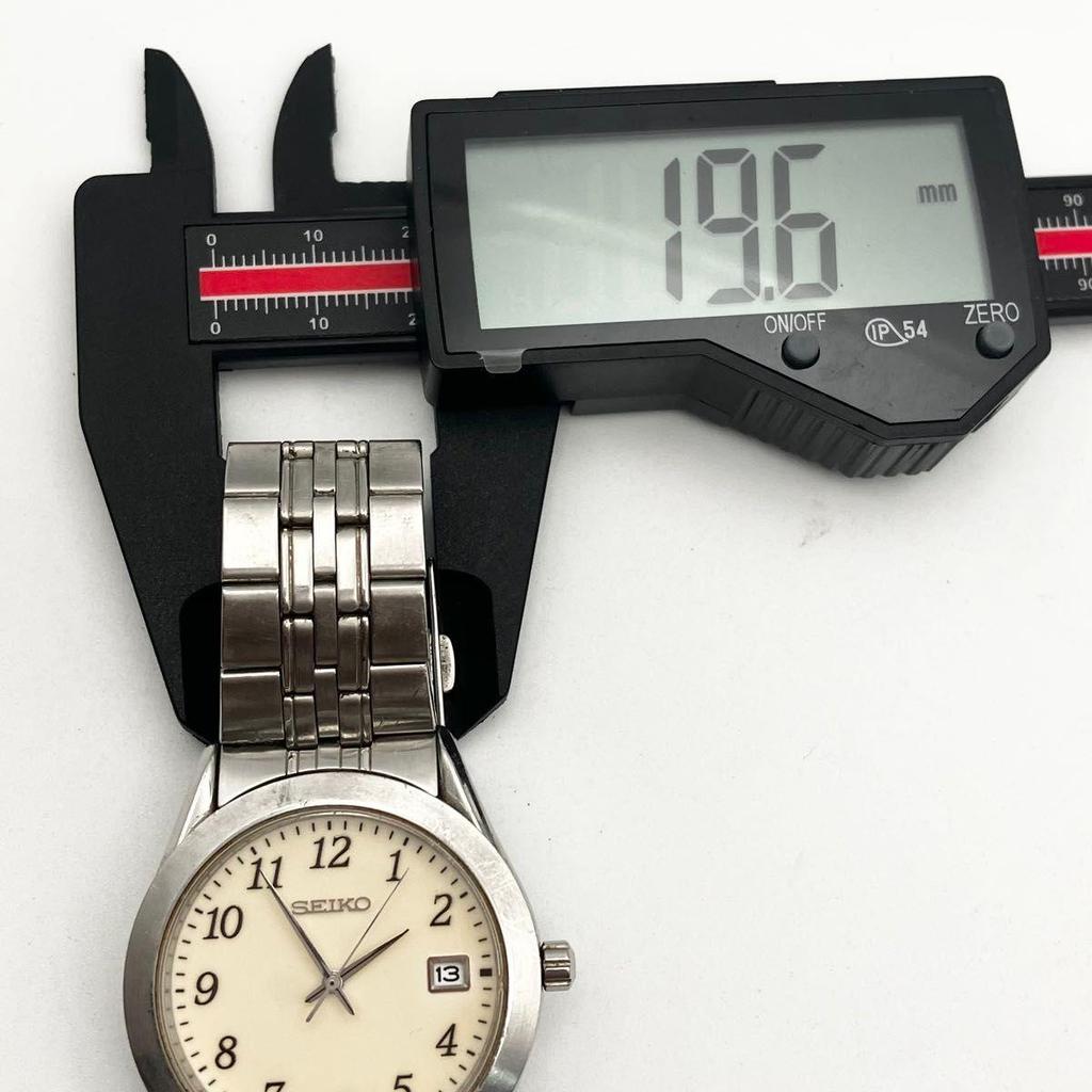 Used Working item SEIKO Men's Watch Quartz Silver Fully Lumibrite Seiko