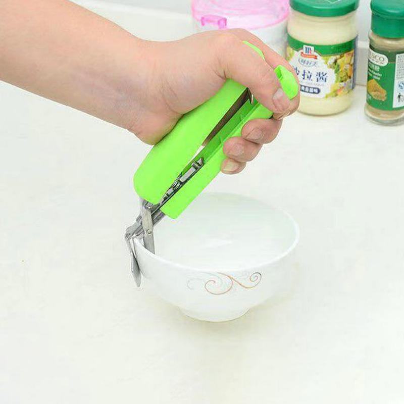 Stainless Steel Plate Lifter With Silicone Stainless Steel Bowl Clamp Anti-Scalding Clamp Kitchenware