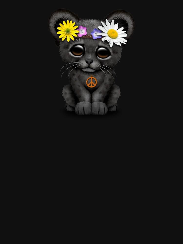 Black Panther Cute Hippie Black panther Cub Classic Unisex T-Shirt