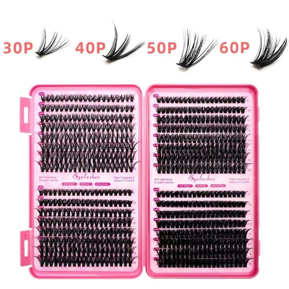 Wispy Style 3D Faux Mink Lash 3D Volume DIY Lash Extension Kit Eye Makeup Tools  Personal Care