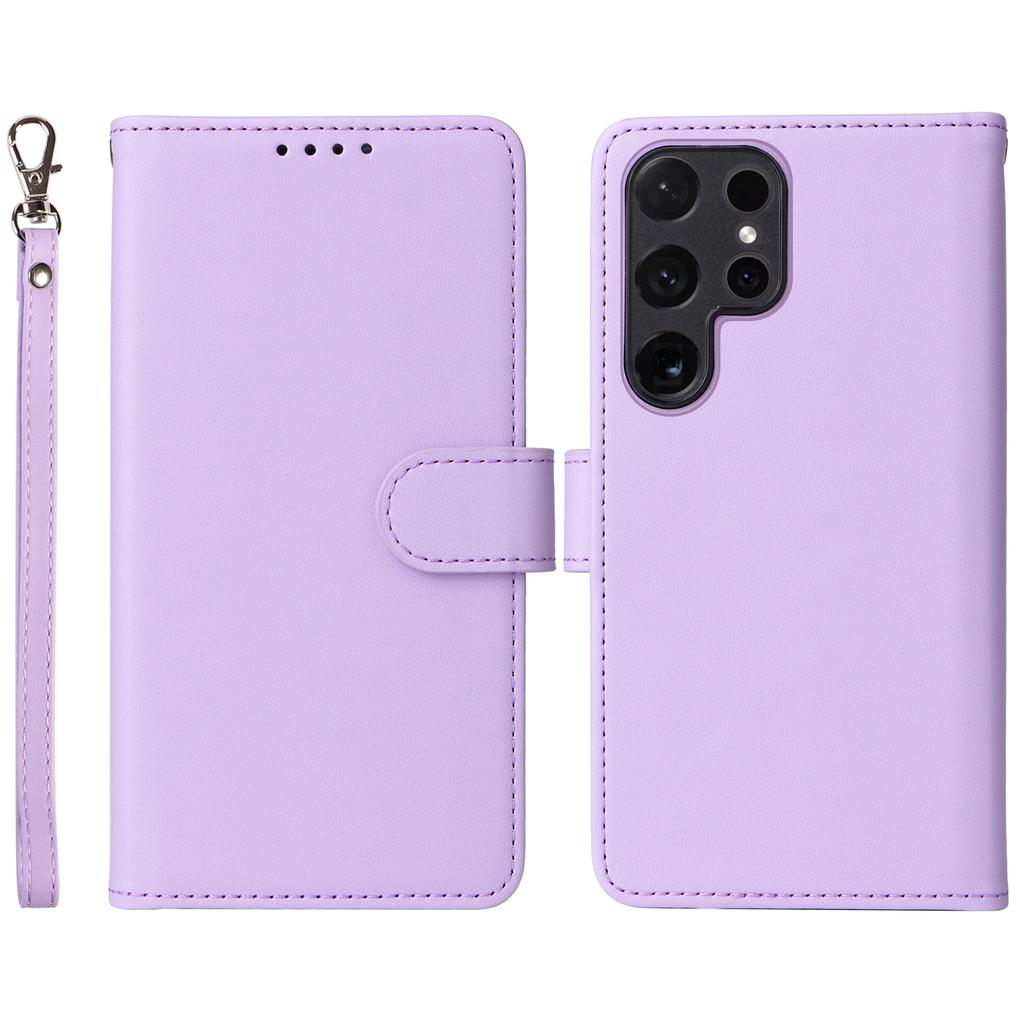For Samsung Galaxy S24 Ultra Magnetic Case BETOPNICE Detachable PU Leather Phone Cover with Strap