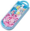 Skater Bento Essstäbchen Trio Set Secret Eye Puri Kinder (Essstäbchen, Löffel, Gabel) 16.5cm, Design, Mädchen TACC2-A