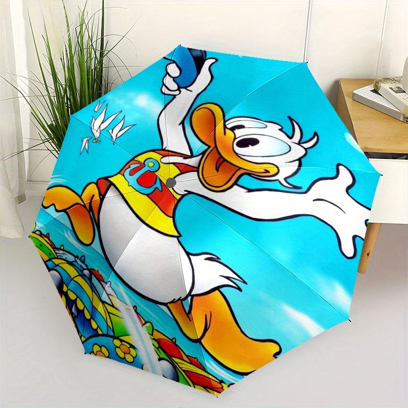 

Donald Duck Cartoon Umbrella, Portable 3-Fold Compact Umbrella, Suitable for Camping, Hiking and Travel, Ideal Easter Birthday Gift for Fami