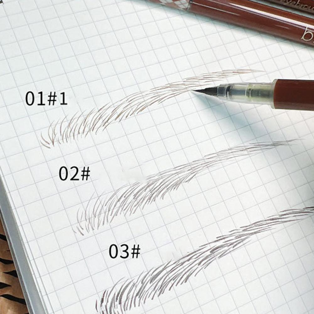 Crayon de tatouage de sourcils liquide, 3/1 MM, tête Ultra fine, étanche, résistant à la sueur, facile à colorer, maquillage cosmétique pour les yeux, 0.01 pièces