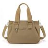 New Women's Shoulder Bag, Trendy Nylon Tote Bag, Large-capacity Mother's Hand-held Pleated Shoulder Messenger Bag.