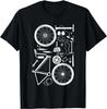 Bike Parts - Downhill Rider Mountainbike MTB Cycling Unisex T-Shirt