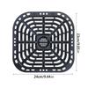 2 Pack Air Fryers Crisper Plate Air Fryer Grill Plate Non-Stick Fry Coating Pan