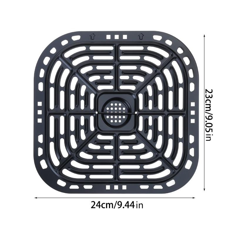 2 Pack Air Fryers Crisper Plate Air Fryer Grill Plate Non-Stick Fry Coating Pan