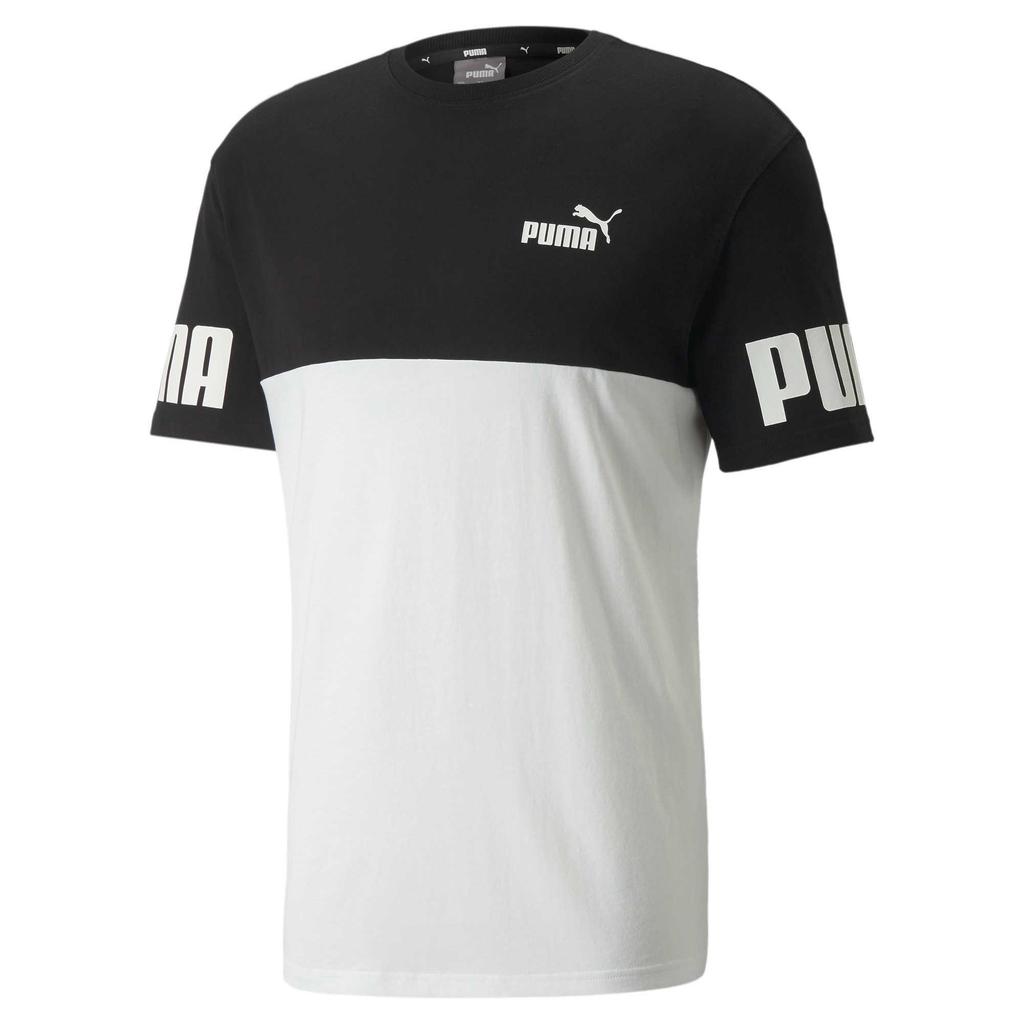 Puma Loose Breathable Comfortable Soft Pullover Short Sleeve T-Shirt Men Tops Black White 670940-01