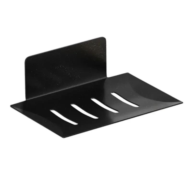 

Baokemo нержавеющая сталь ванная комната душевая кабина хранение мыльница сетчатая стойка мыльницы настенный слив мыльница коробка 1 шт чёрный