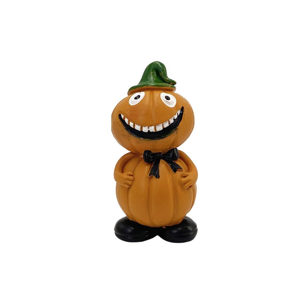 New  Halloween Pumpkins Man Home Garden Decoration Statue Desktop Ornaments Resin Crafts