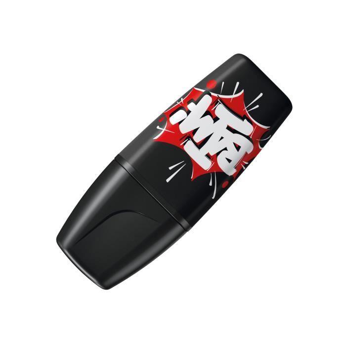 Marqueur - STABILO - BOSS MINI - Noir - Carton de 10 pièces - Encre opaque