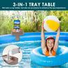 3 In 1 Hot Tub Tray Drink Holder With Cup Holder Phone Holder for Most Inflatable Hot Tub Table Tray Nonslip Spa Accessories