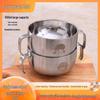 ZISIZ Thickened Cartoon Double-Layer Insulated Soup Bowl