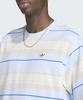 adidas Gestreiftes Rundhals-T-Shirt - Crystal Sky / Kx1268