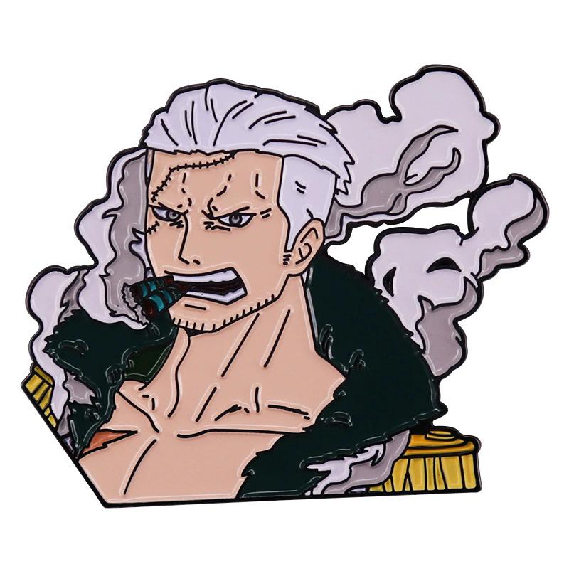 C7G Japan Anime One Piece Enamel Pin Monkey D Luffy Metal Cartoon Brooch Men Women's Brooches Cool Briefcase Badges Decorate