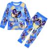 19801 Kids Girls Lily Lovebraids Anime Print Long Sleeves T-shirt Trousers Sets