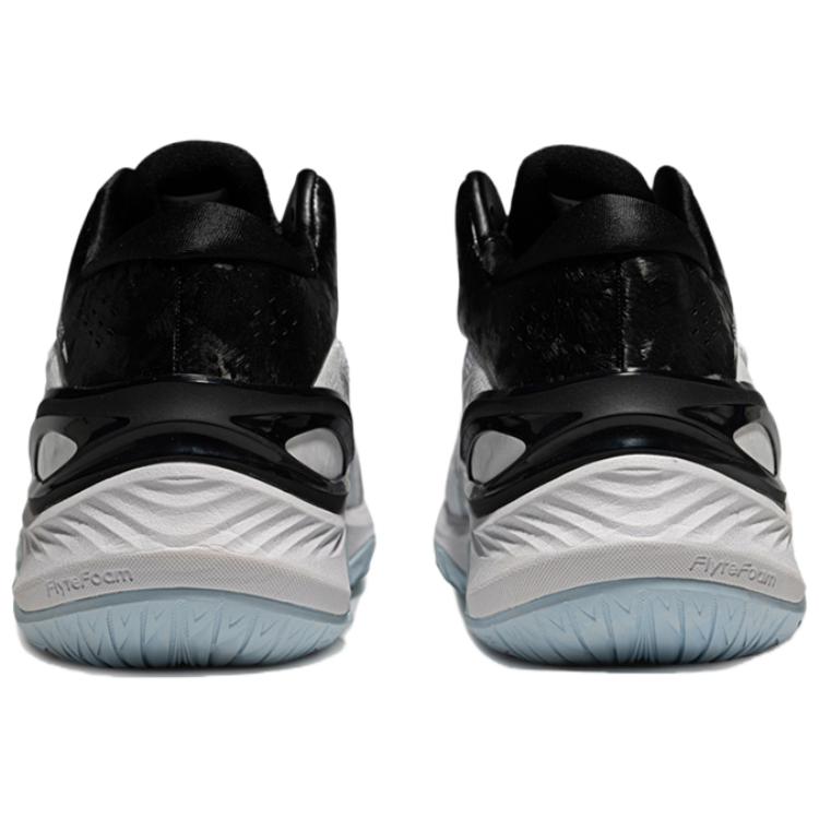 ASICS GELBURST 28 Shock Absorbers Slip Resistant Abrasion Resistant Mid top Basketball Shoes Men's White Silver Sneakers 1063A116-100