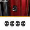 4X Carbon Fiber Door Lock Covers Protection for 14-18 Chevy Silverado/GMC Sierra