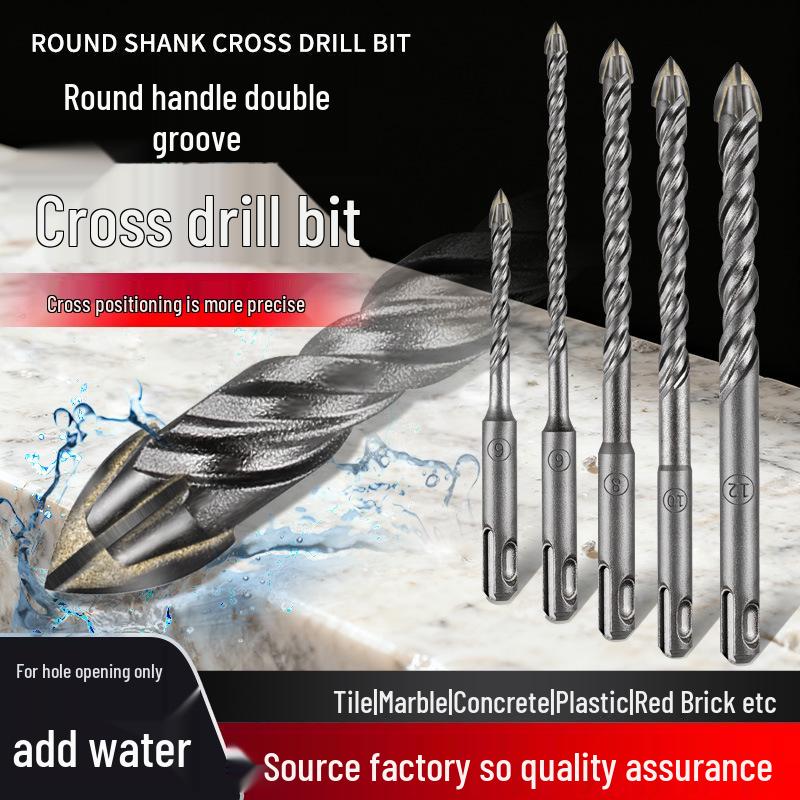 

Сверло по стеклу и керамической плитке с твердосплавной режущей кромкой, двухзаходное, с цилиндрическим хвостовиком 6x160mm Cross Tile Drill