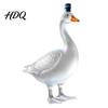 Artistic Glass Decanter Goose Shaped Decanter 3D Sculpted Whiskey Bottle with Stopper 350ml Gift Art Deco Carafe for Bourbon Wine Home Bar