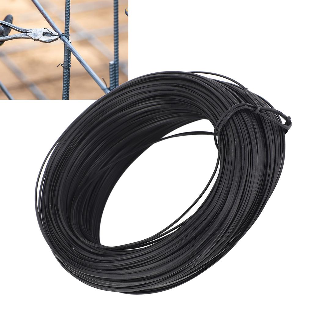 Reinforcing Steel Tying Wire 0.55 Flat Type 85m Length Galvanised Iron and PVC   Tie Wire