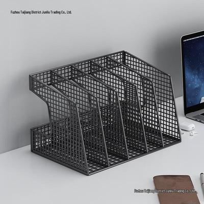 Metal Desktop File Holder Storage Rack: Complete Set for Office Organization