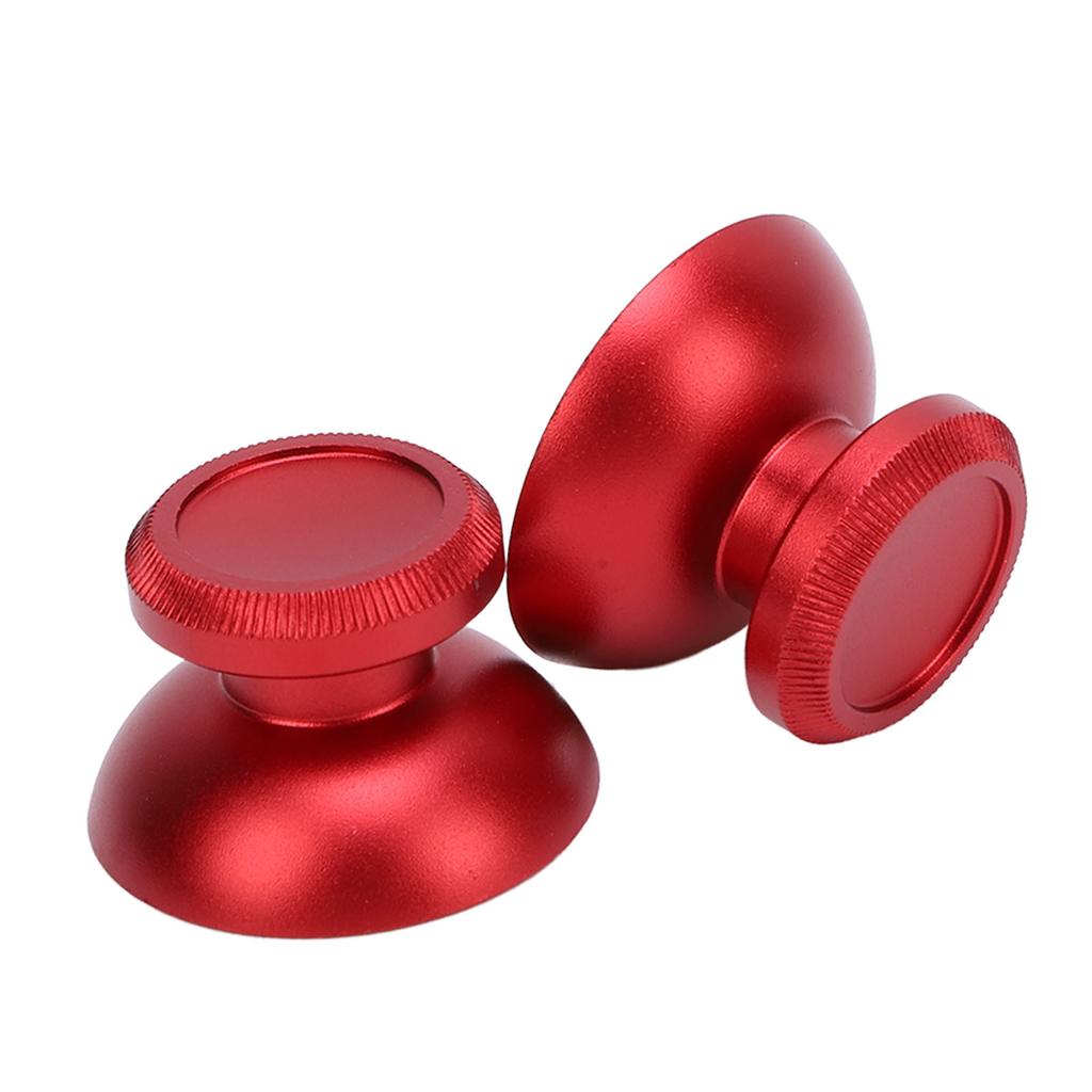 2 STÜCK Daumenstick-Kappen Aluminiumlegierung Daumen-Joystick-Griffe Ersatzzubehör für Gaming-Konsolen-Controller
