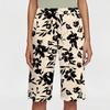 Women's Printing Pants Fashionable Pocket Elastic Waist Casual Shorts