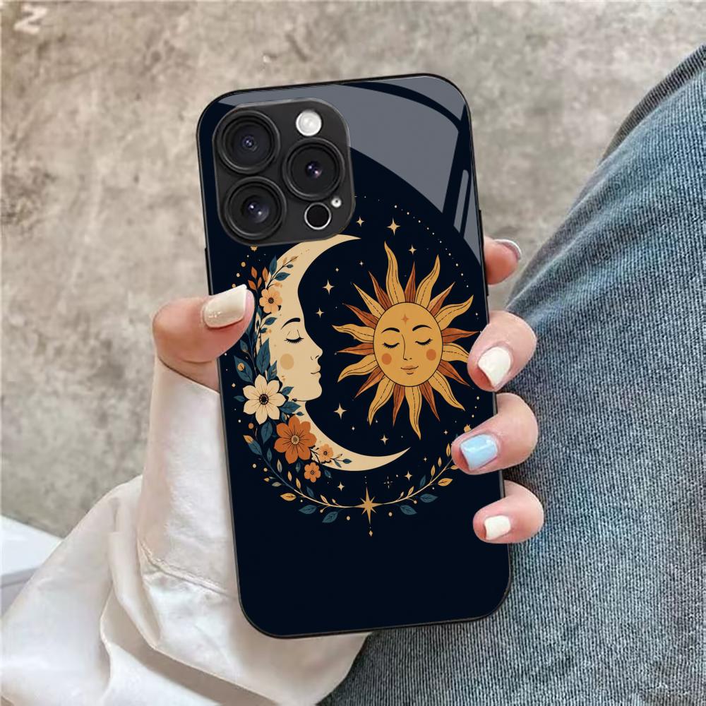 Sun and Moon Phone Case Phone Case Glass