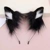 Mode Lolita Katzenohren Stirnband JK Haarreif Plüsch Haarband Haarspange Tiere Pelzig Cosplay Kopfschmuck Gesichtswasch