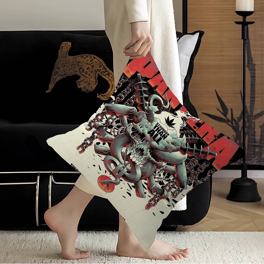 P-Pantera Rock Band Cushion Cover Polyester Sofa Cushions Decorative Throw Pillows Home Decoration Pillowcover